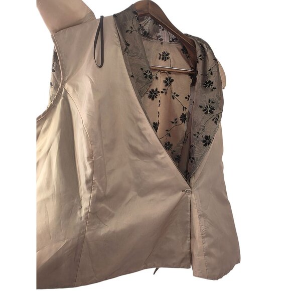 R&M Richards Plus 22W Floral Embroidered Sheer Jacket Blazer - Picture 11 of 12